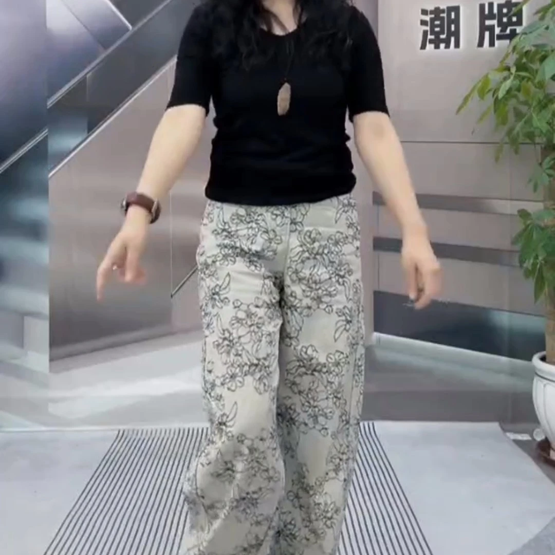 Y时尚气质休闲新款洋气显瘦上衣阔腿裤