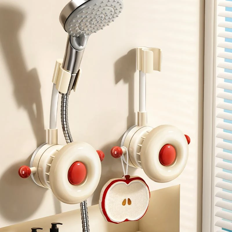 天地鱼吸盘花洒支架免打孔浴室喷头可移动调节可拆卸洗头刷家用架