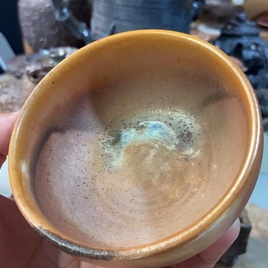 杯未落款柴烧裸烧手作品