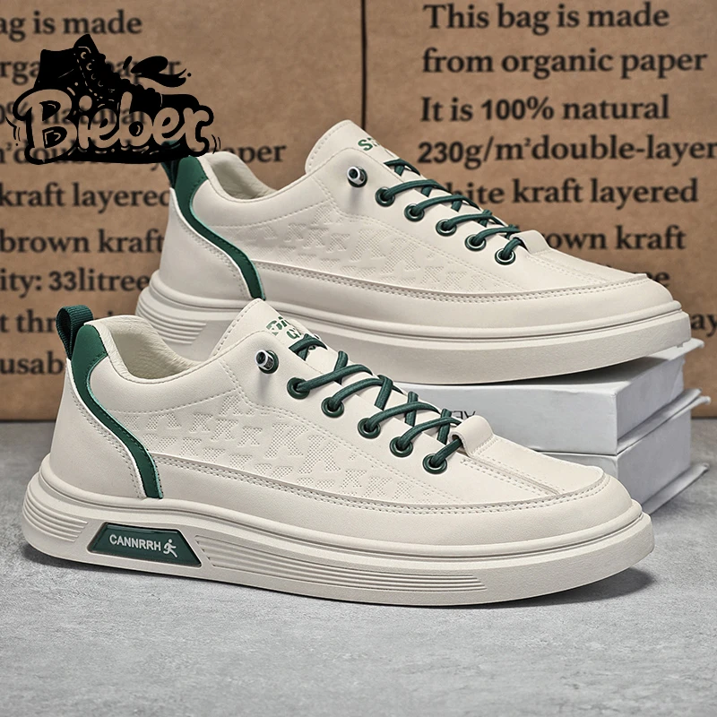 大牌平替秋季男鞋一脚蹬防水防滑平板鞋男士上班工作休闲皮鞋运