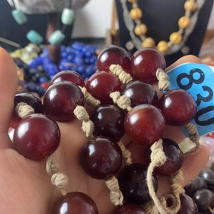 风***漠玛瑙/玉髓颈饰未镶嵌