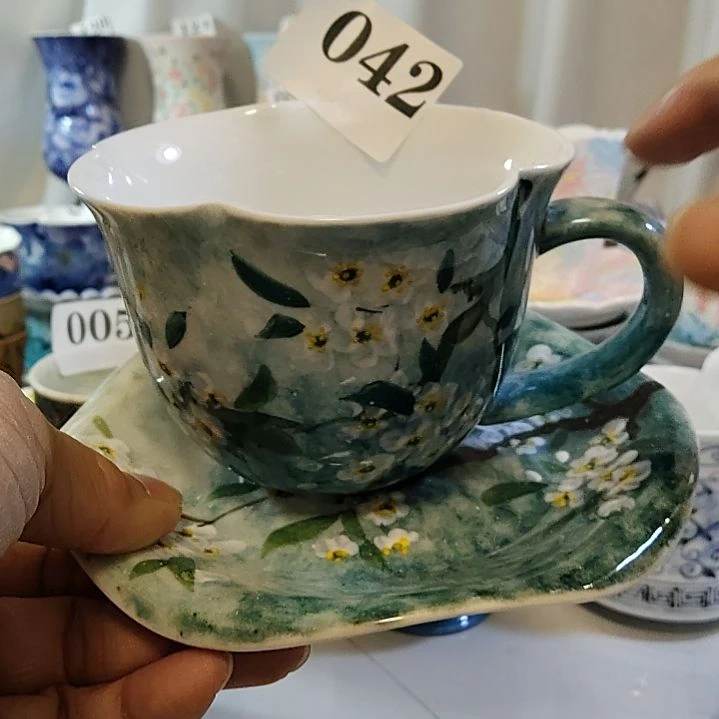 瓷杯子景德镇陶瓷釉下彩咖啡杯