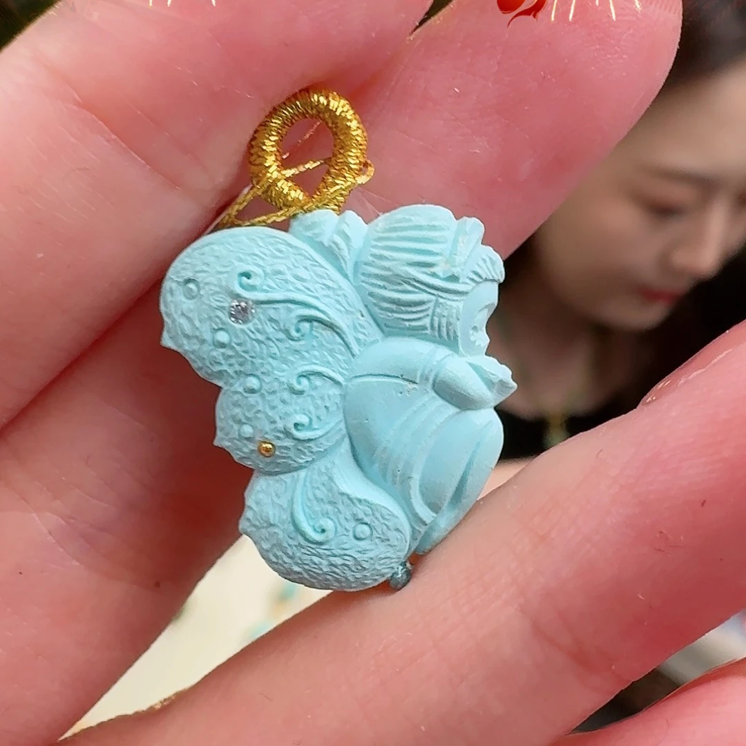 绿松石珠宝奇石未镶嵌