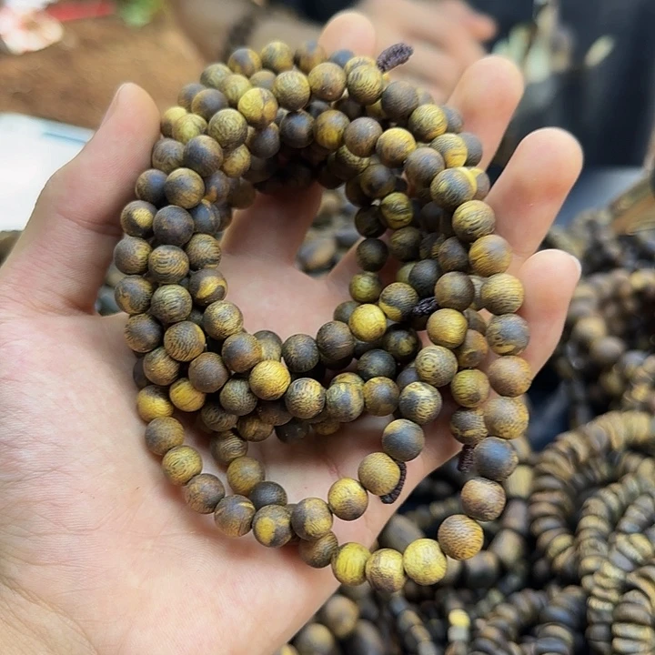 沉香碎屑沉香沉香0.8圆珠多圈25克加多样性发一