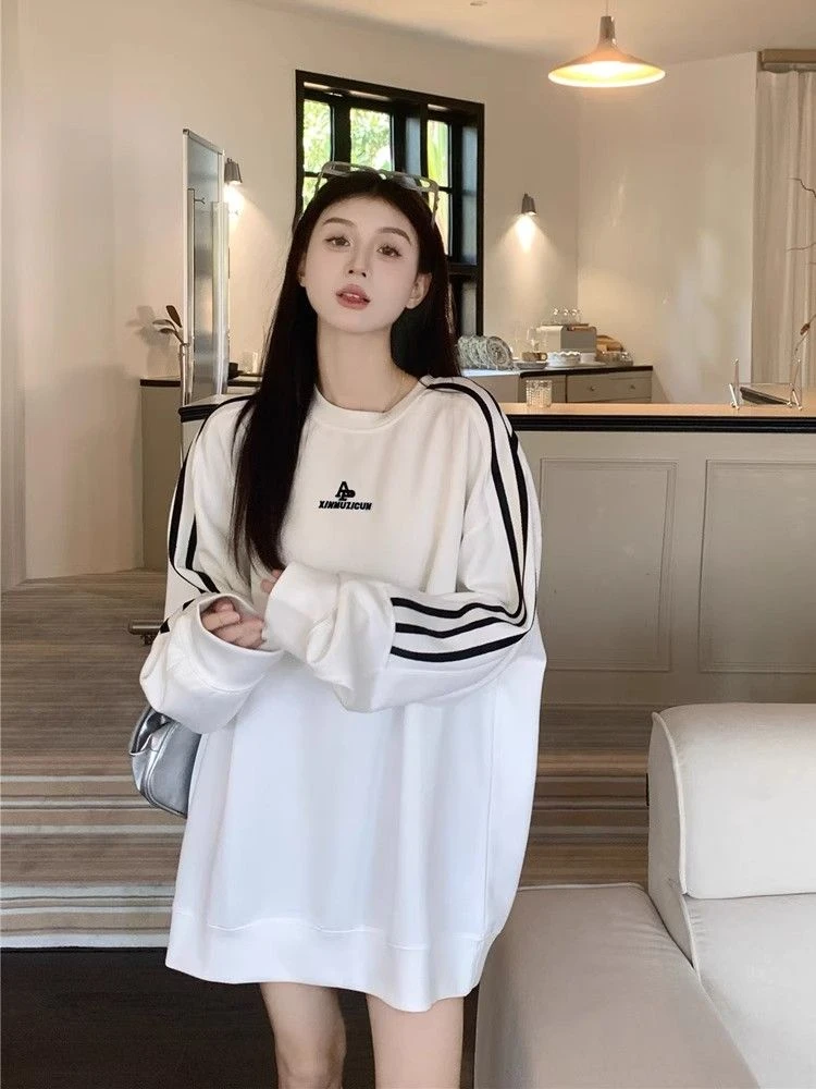 丹丹卫衣女新款连帽加绒加厚学生潮牌拉链外套开衫大码男女款