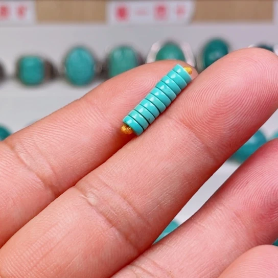 未镶嵌绿松石珠宝奇石弹****听