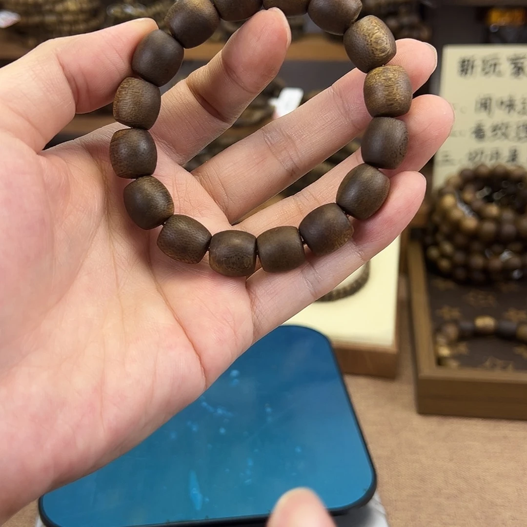 沉香香囊沉香12鼓珠单圈沉水浮