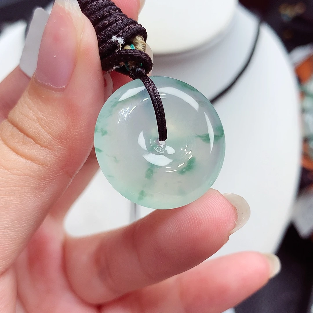 翡翠未镶嵌颈饰翡翠91，24./5.8