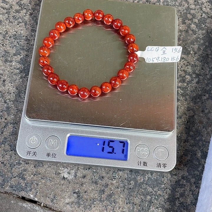 大***肚南红玛瑙未镶嵌手串