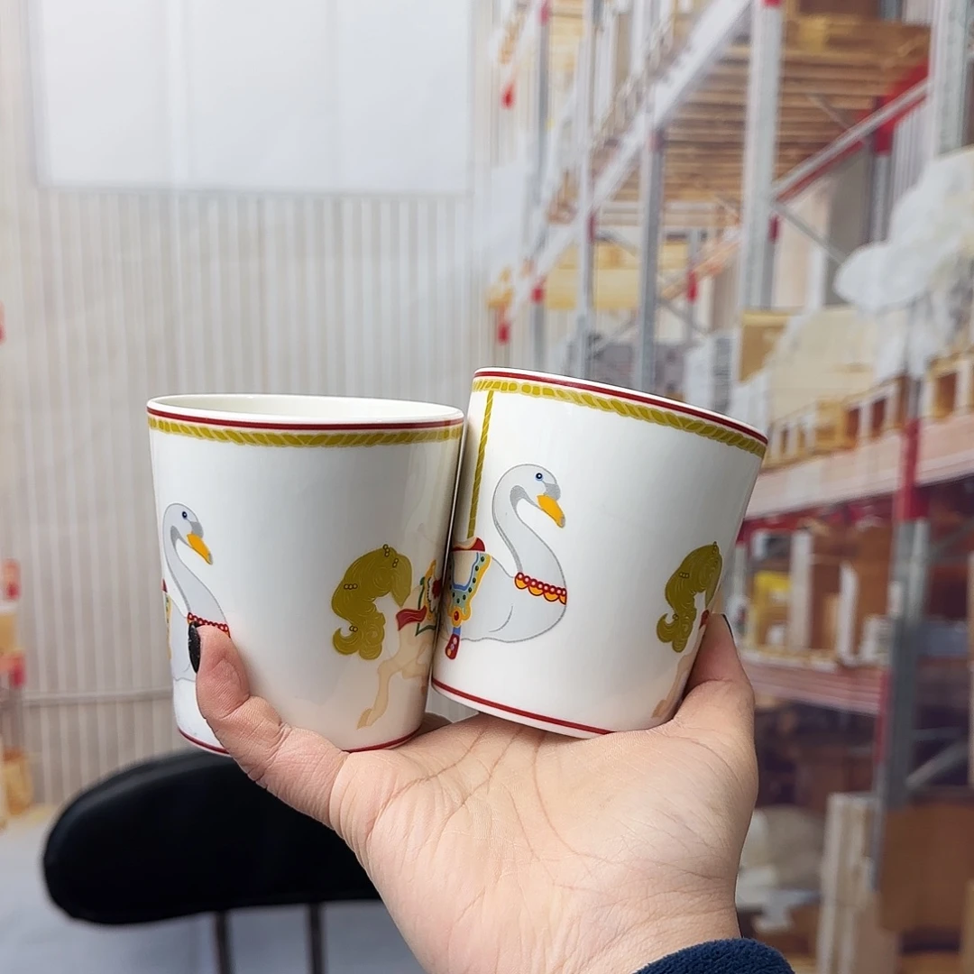 骨瓷马克杯400毫升2只瑕疵品不忒不还