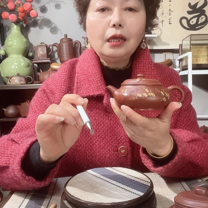 朱泥茶壶原矿紫砂壶