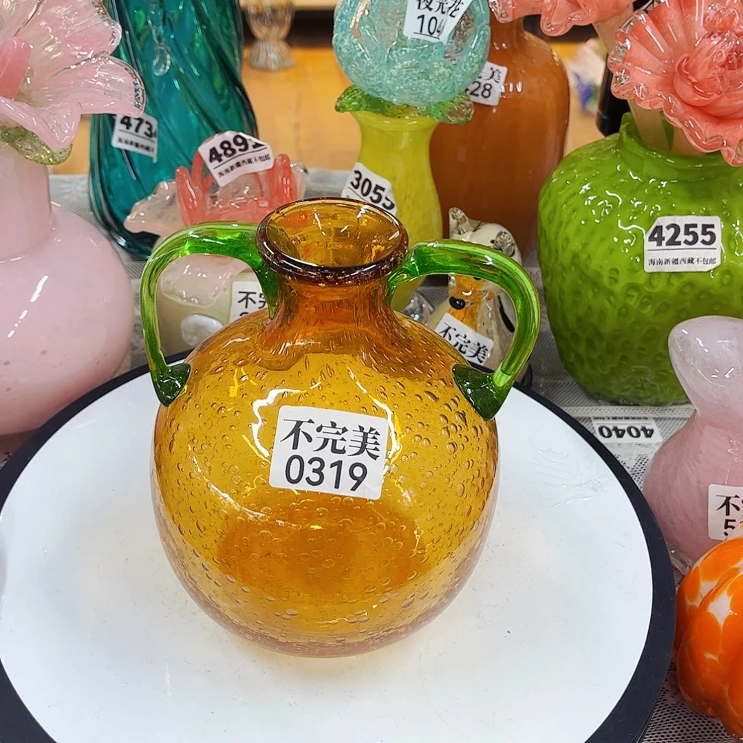 0319高17 家悦琉璃工艺品不完美