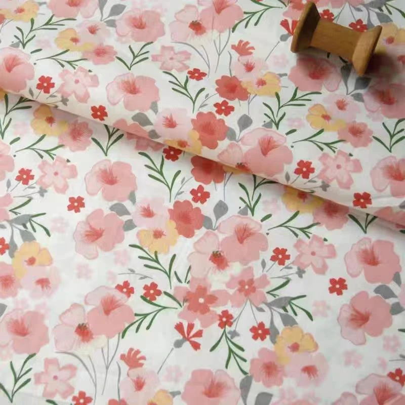 悠然（粉）  -特密2.5米宽被衬包棉花内胆被壳被芯布