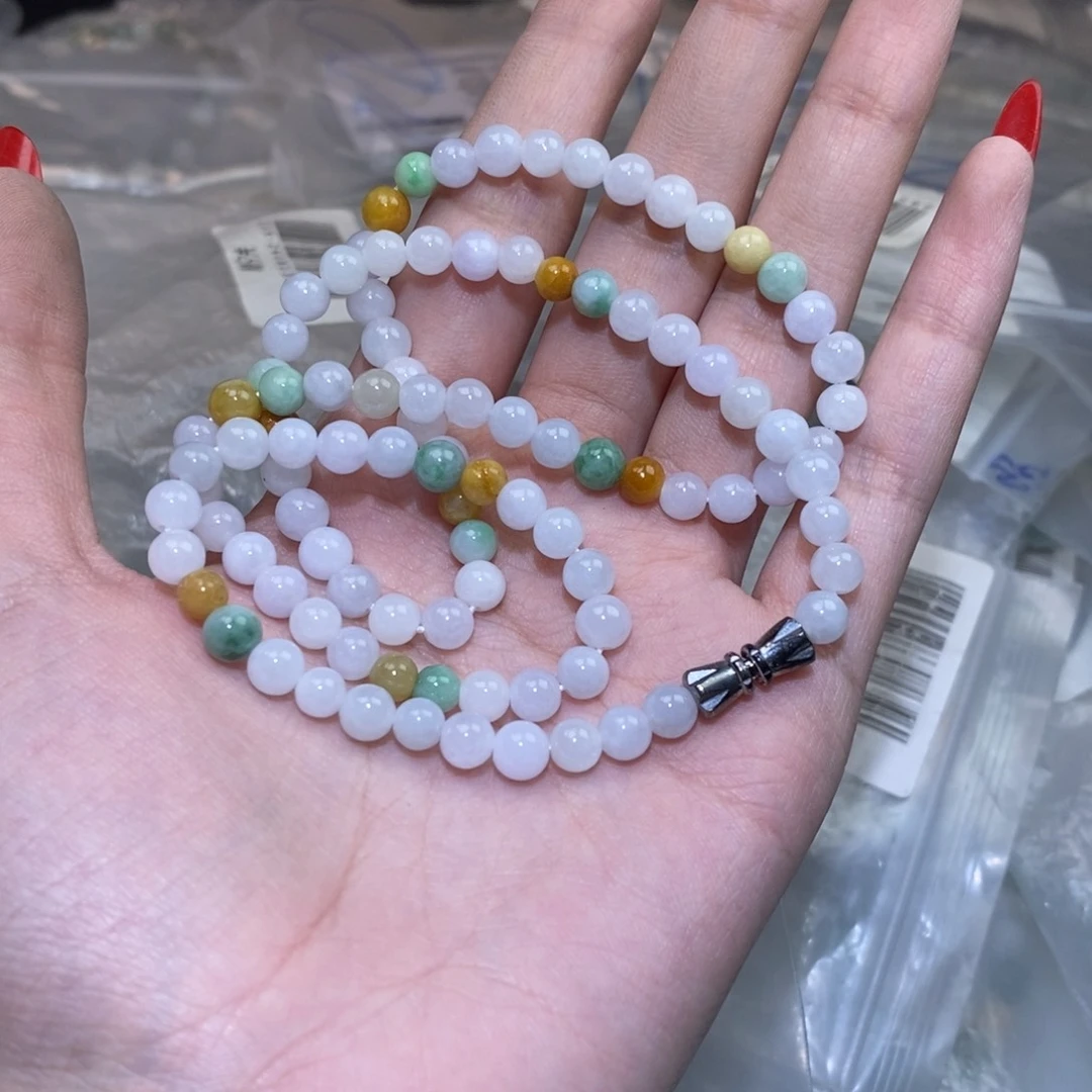 未镶嵌手串翡翠天然缅甸翡翠a货
