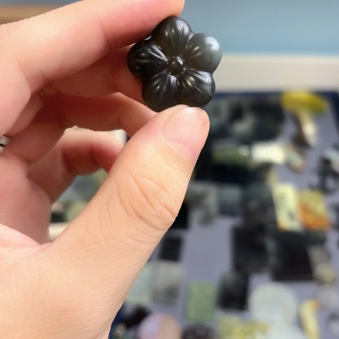 蛇纹石玉合金颈饰