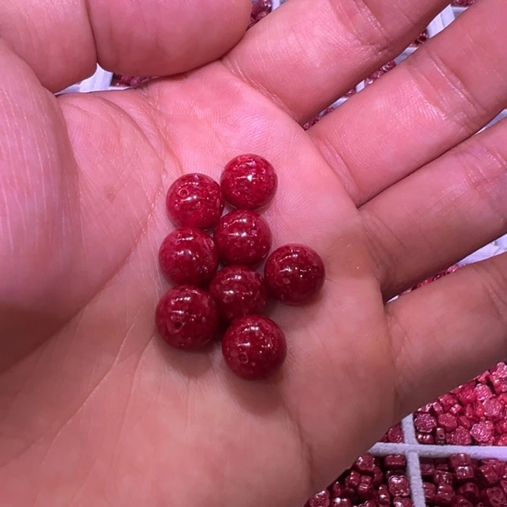 天然辰砂卡10晶体砂8颗