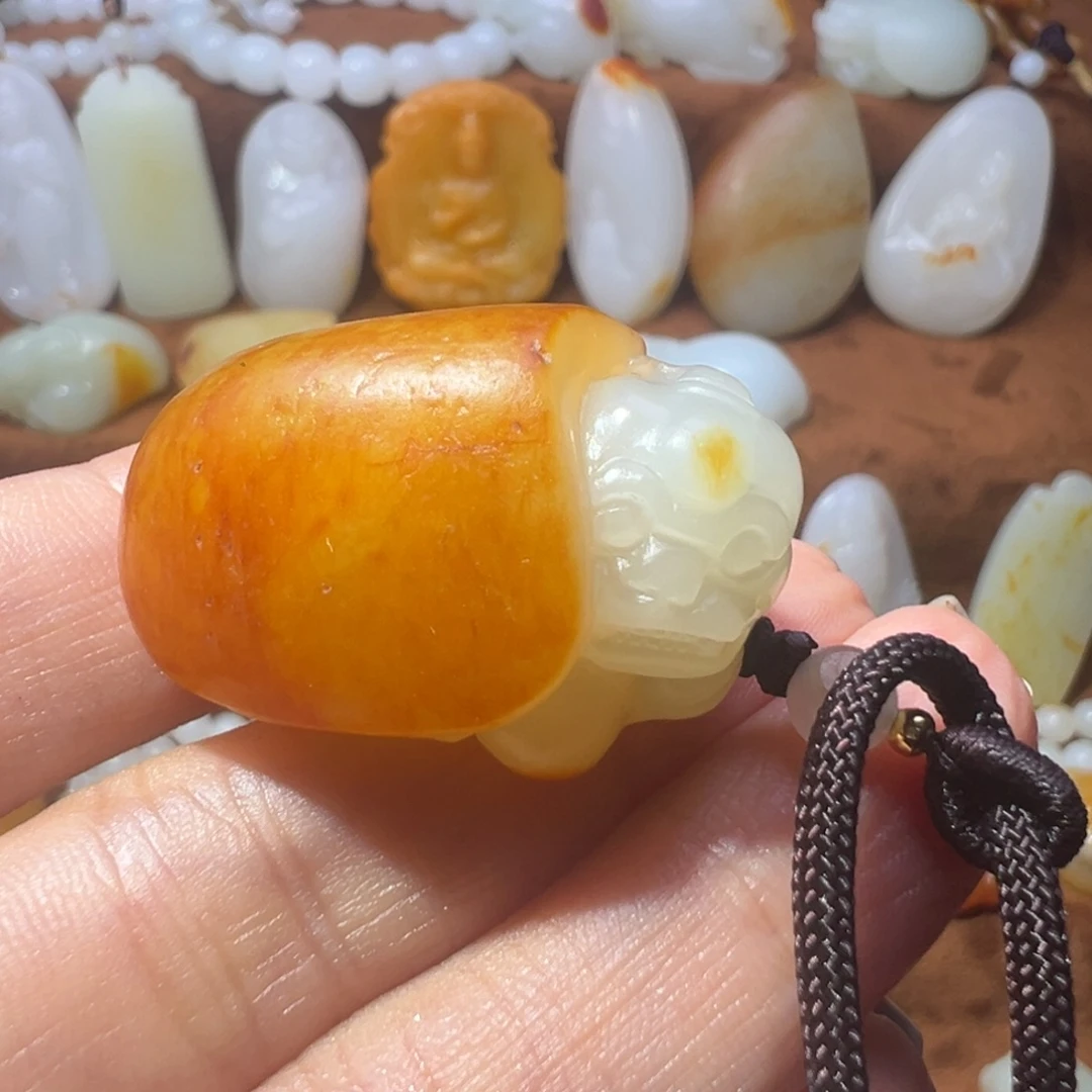 财***气颈饰未镶嵌和田玉