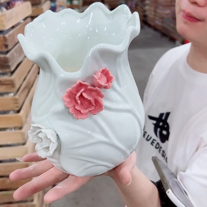 有孔.凑满10元发货多肉陶瓷花盆！