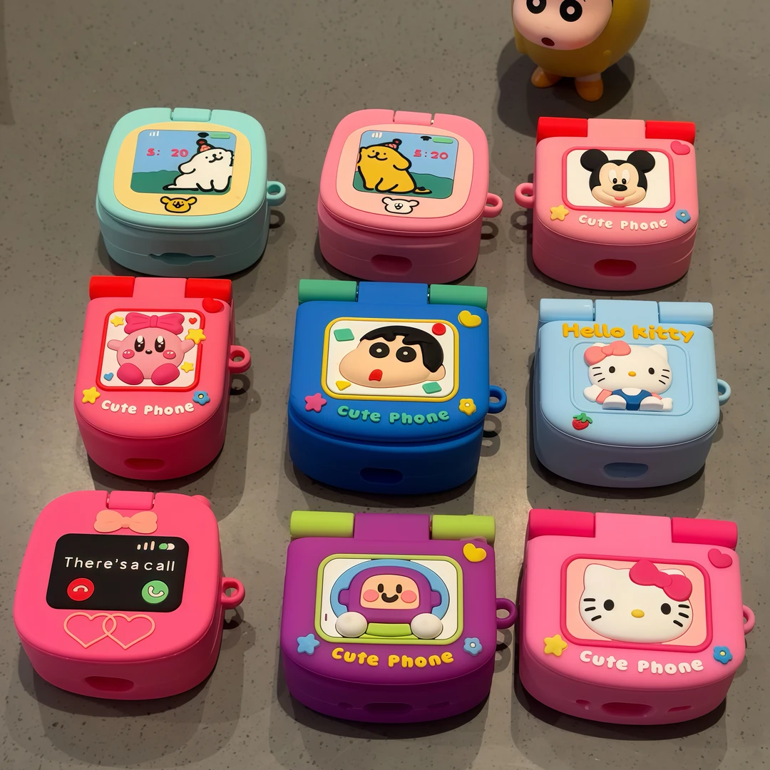 欧克里里翻盖化妆镜大哥大Airpods 4代耳机套Pro/Pro2保护套1/2/3