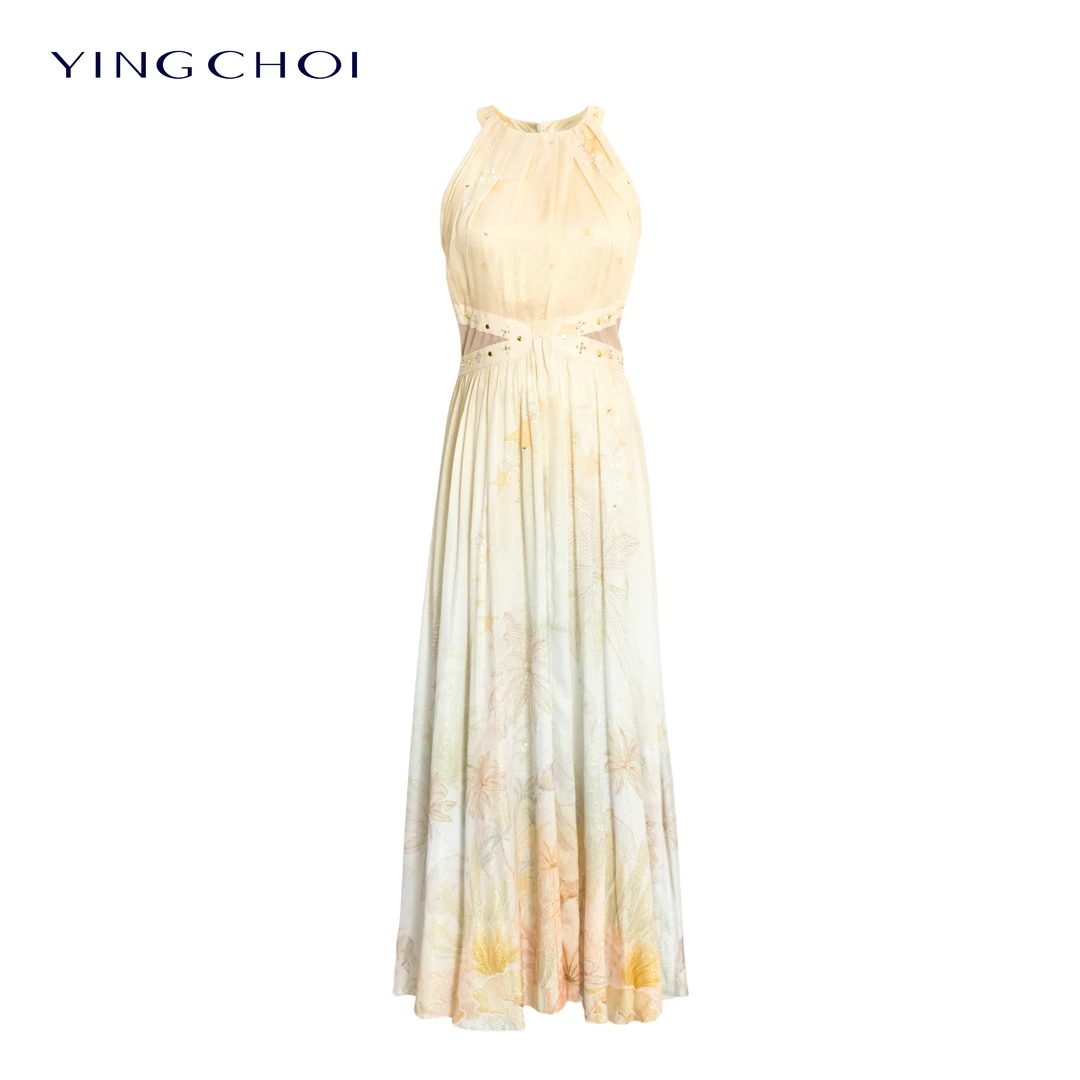 【诗语专属】YINGCHOI2025 春夏 新款 无袖连衣裙 32599