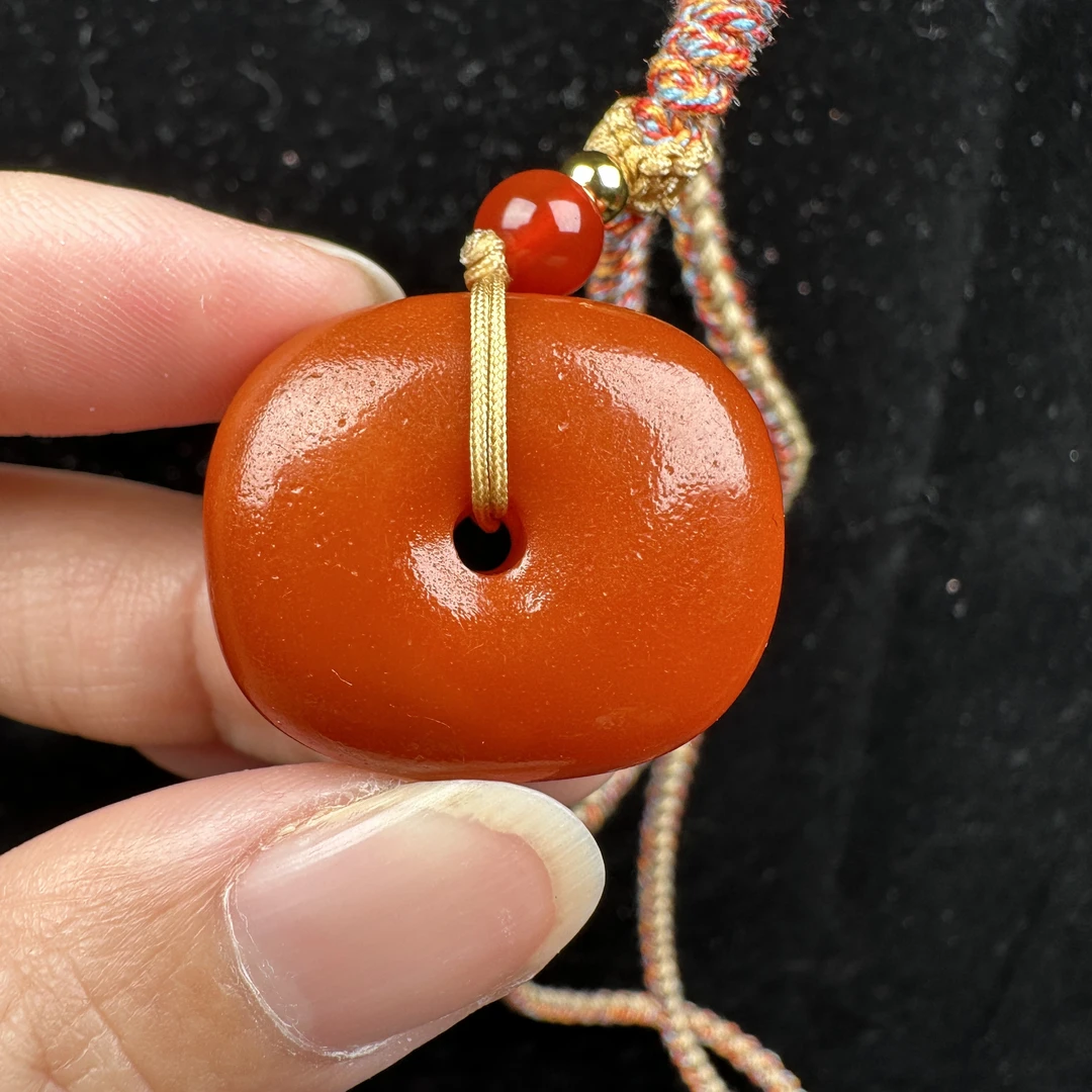 Y3733天然原矿蜜蜡 老蜡藏扣 26*12.6mm抖音基地质检发货