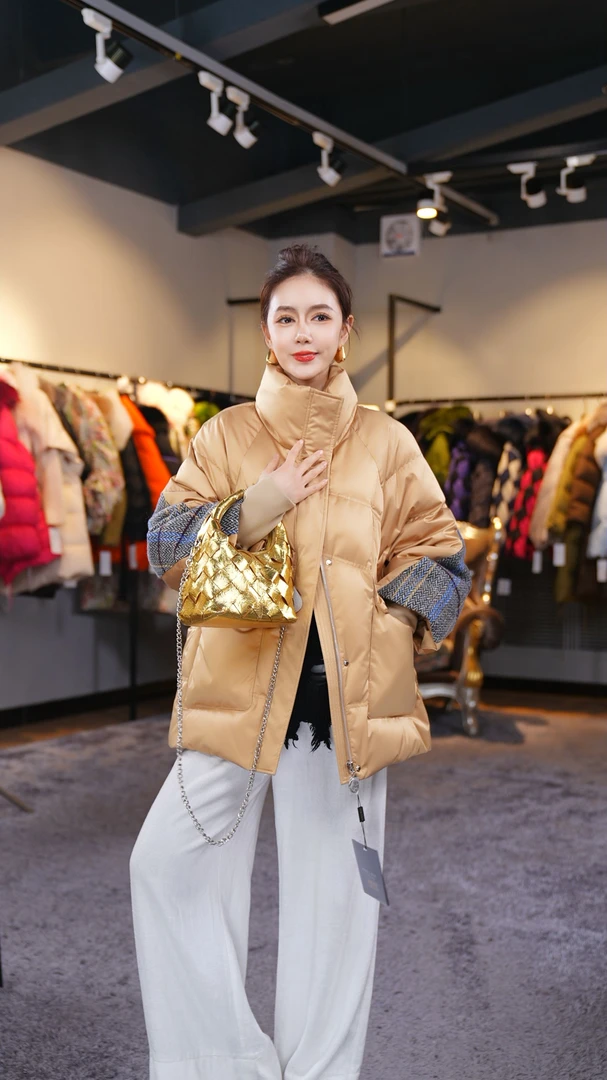 YJ【邢邢推荐】设计师鹅绒服外套99445