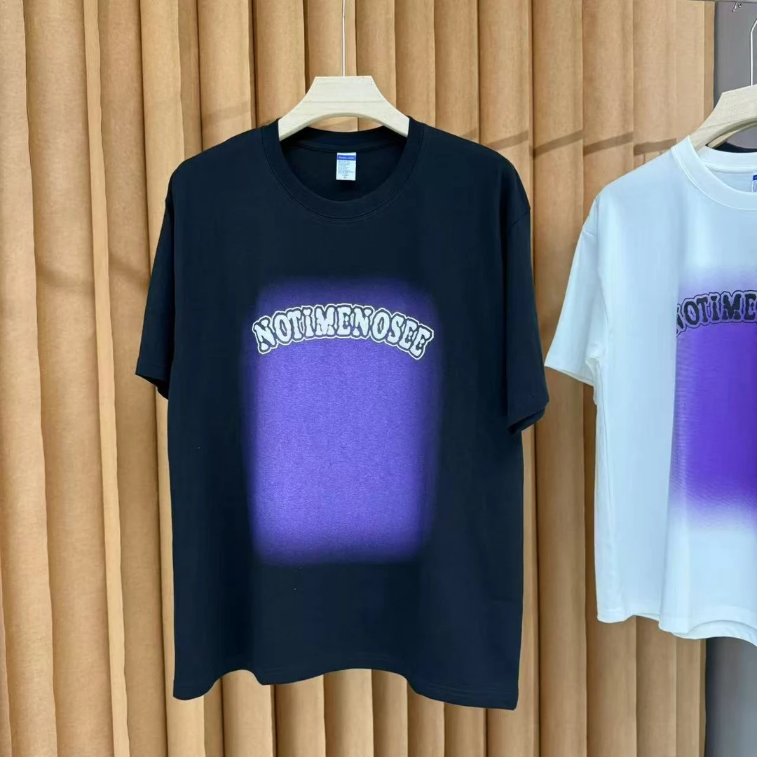 【老王专属】2025夏季新款晕染字母户外休闲短袖t恤9994