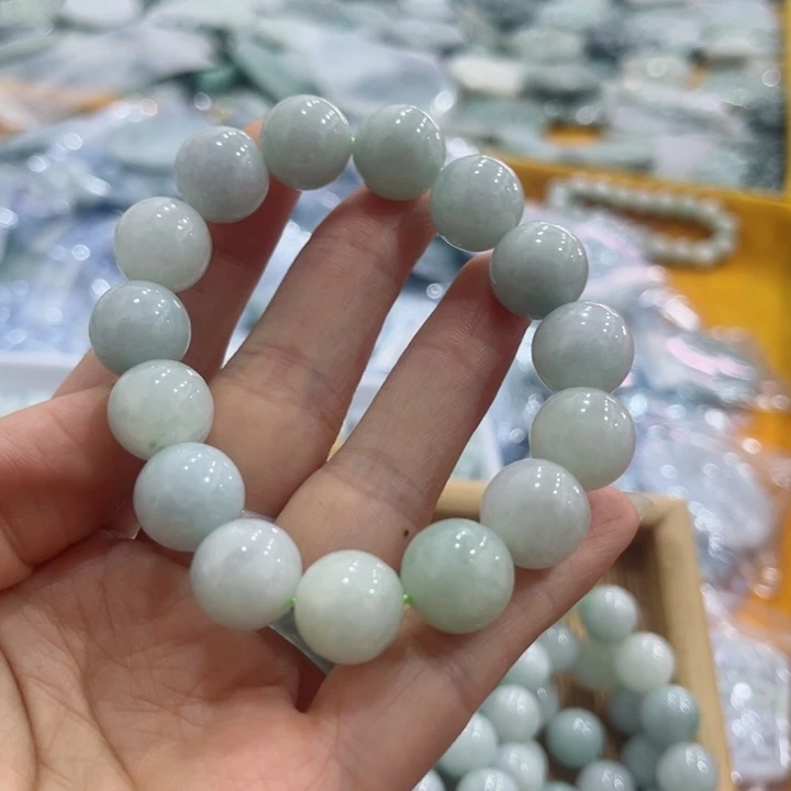 颈饰未镶嵌翡翠圆珠12+
