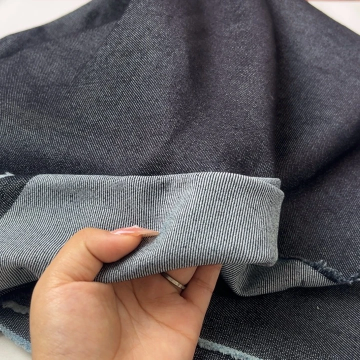 混纺藏青色弹力牛仔2米