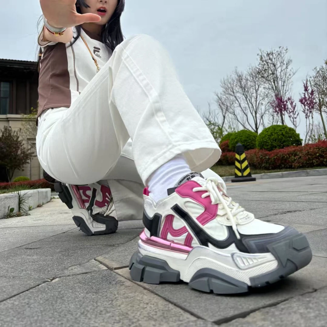 现货C1｜“花骨精灵”真皮羊里垫擦色老爹鞋女｜半码拍小｜7217-5