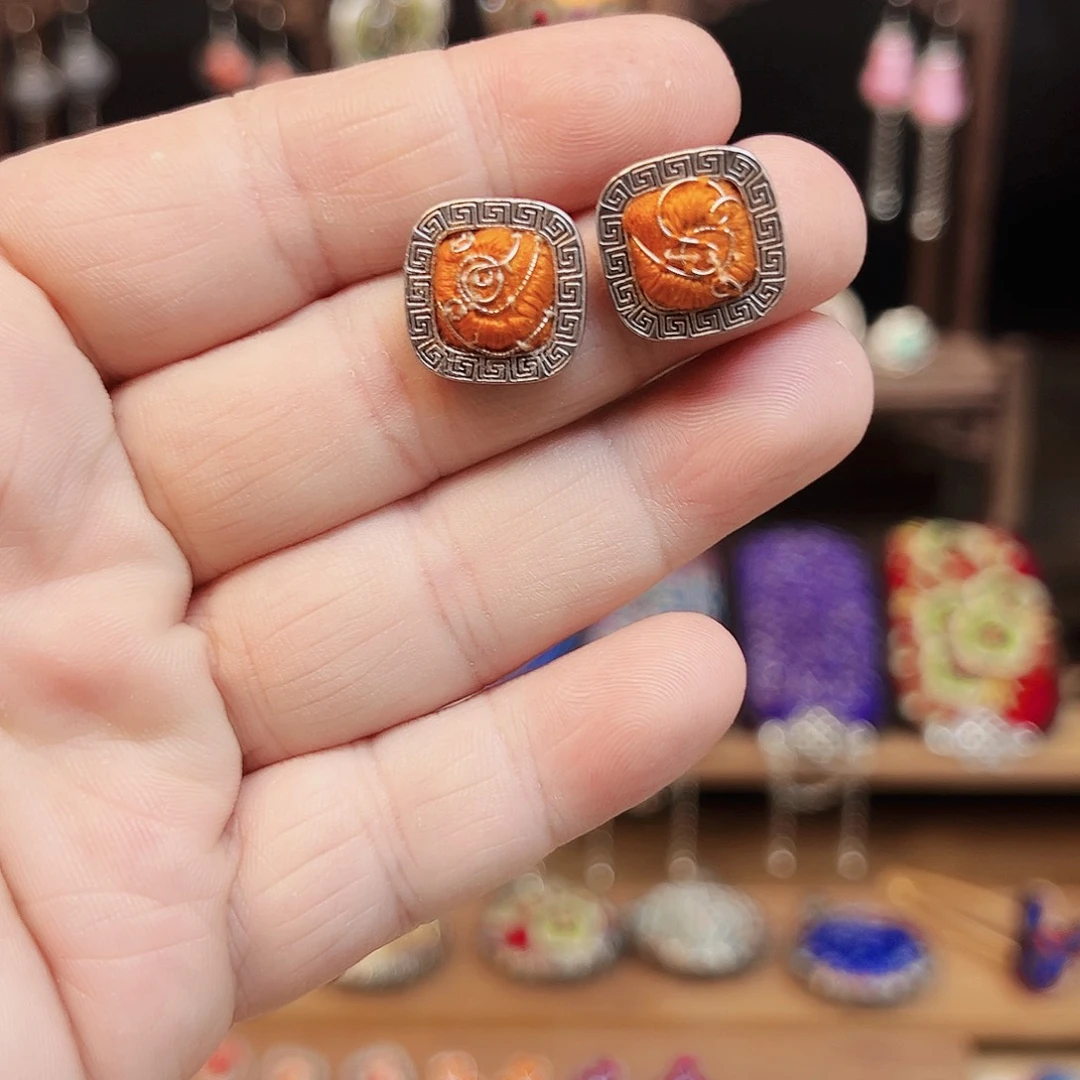 黄铜925银布艺手工刺绣