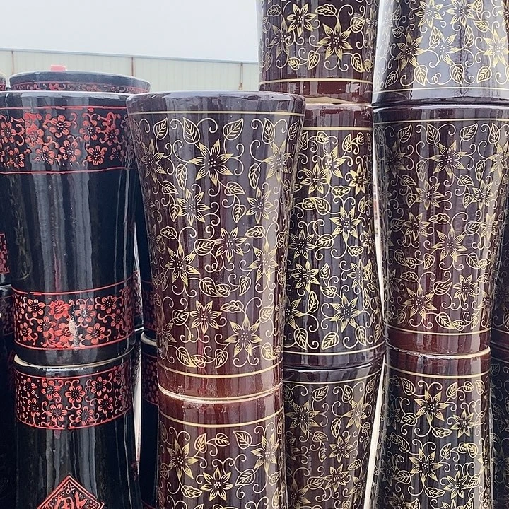 高腰棕金花大号口30高50福利