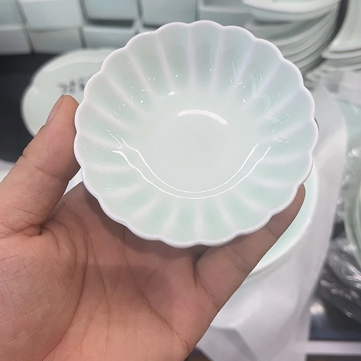 3.5寸影青菊花味碟