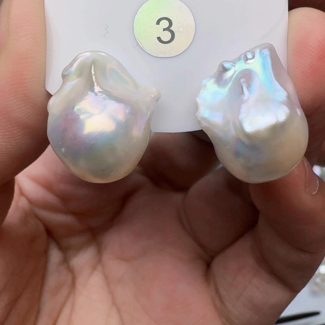 银S925镶嵌淡水珍珠耳饰