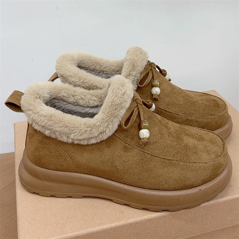 老北京布鞋女棉鞋冬季新款韩版百搭豆豆鞋加绒加厚保暖休闲棉鞋女