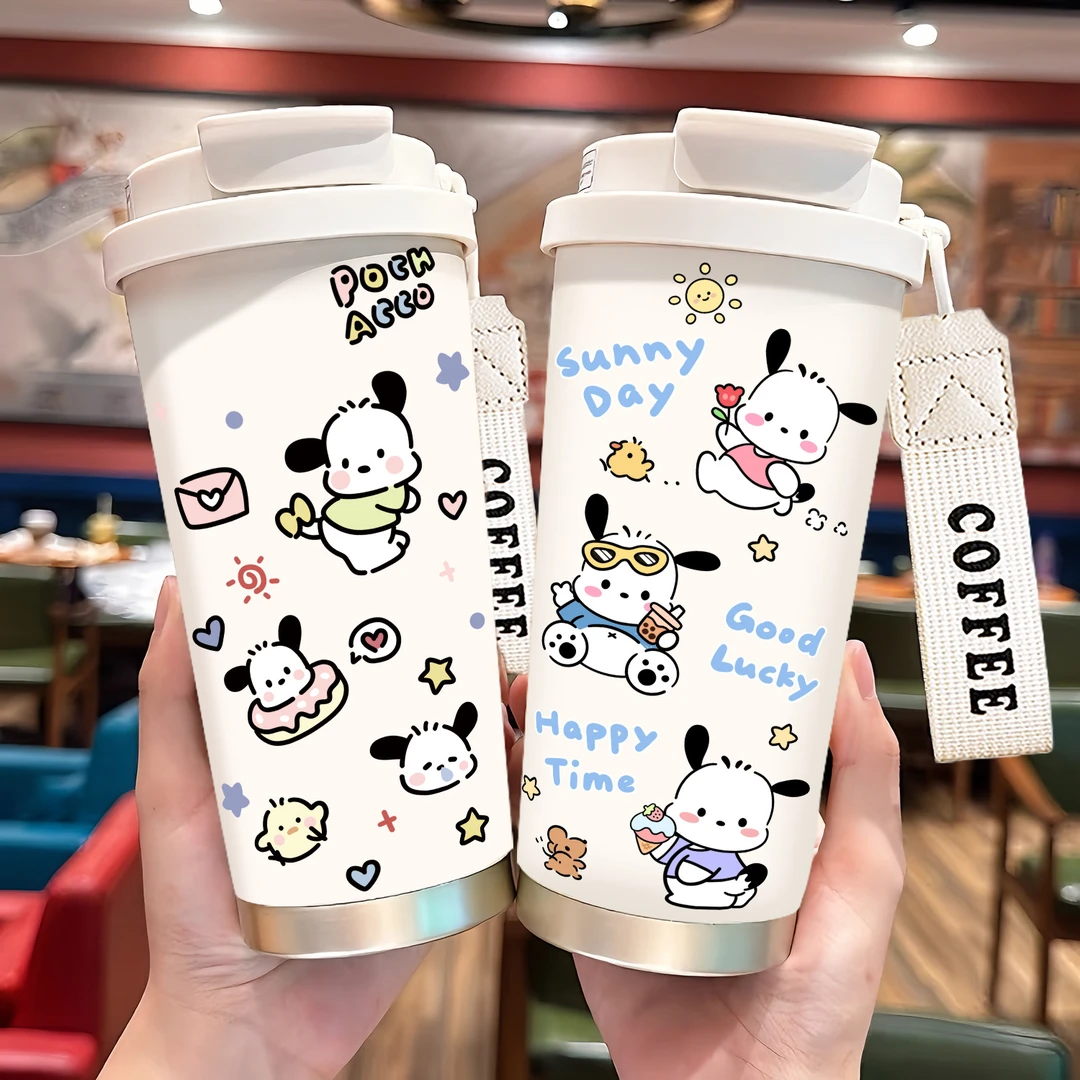 保温保冷杯卡通便携水杯大容量咖啡杯高颜值不锈钢大容量保温杯便