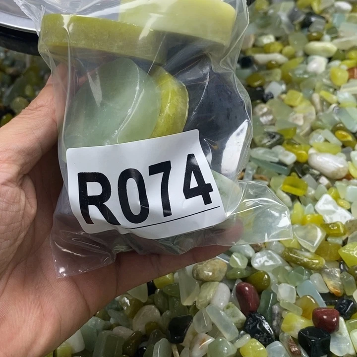 蛇纹石玉未镶嵌鱼缸石