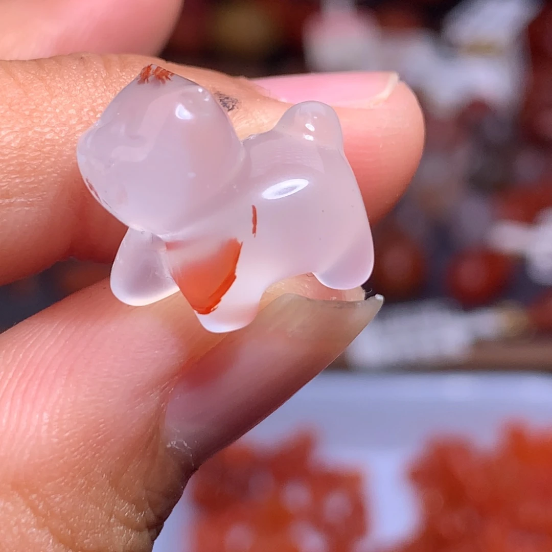 南红玛瑙未镶嵌珠宝半成品溜达猫