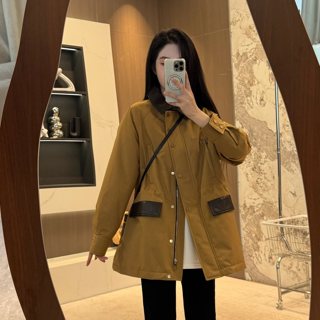 宿慕SUMU90鹅绒休闲收腰翻领鹅绒服女10-2新品冬季保暖鹅绒服030