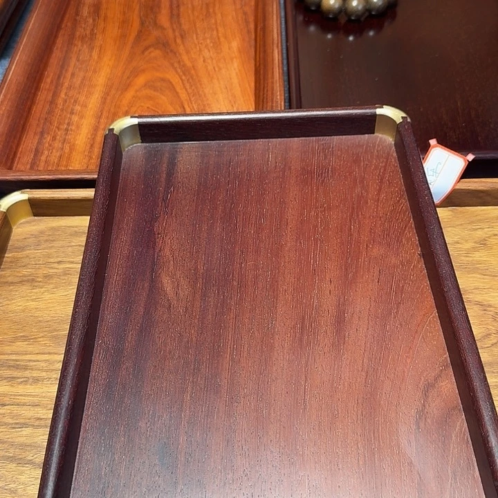 用***5大果紫檀（缅甸花梨）红檀木小托盘