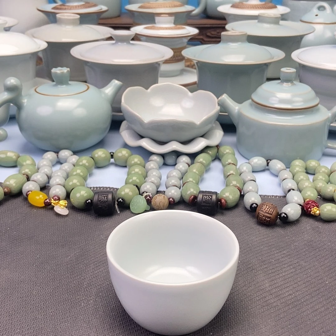 杯仿古荷花杯原矿原釉原产地