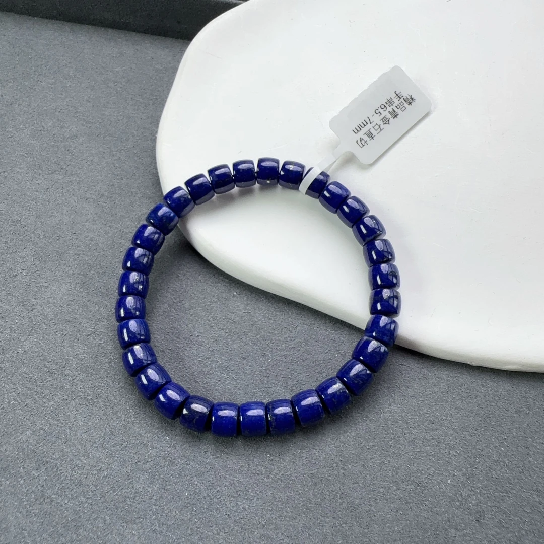 精品青金石直切手串6.5-7mm