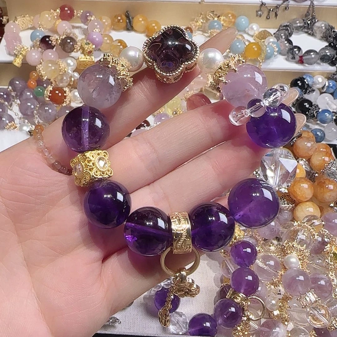 水晶手链未镶嵌吧