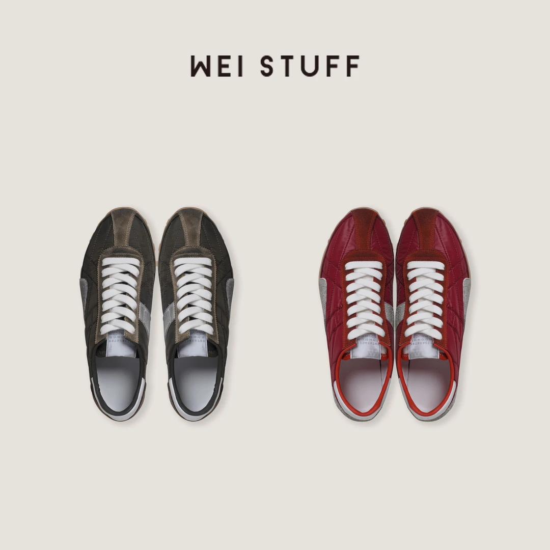 WEI STUFF  “经典不过时” 舒适复古拼色德训休闲鞋 10525.