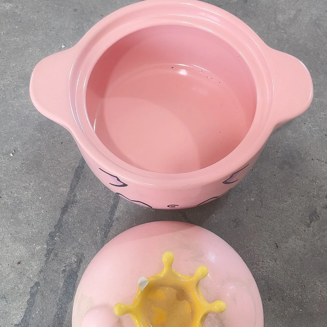 瓷片砂锅粉猪一个装