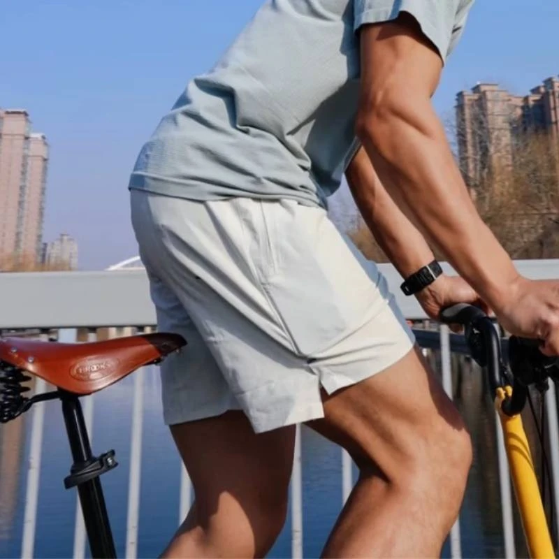 夏季情侣款户外旅游运动休闲短裤压胶速干防泼水微弹透气五分裤