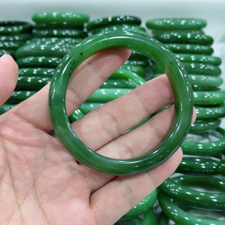 和田玉手镯未镶嵌心**水59～1