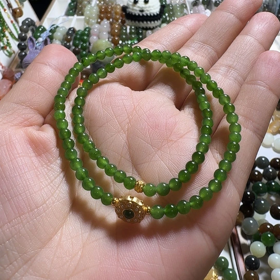 和田玉未镶嵌手链