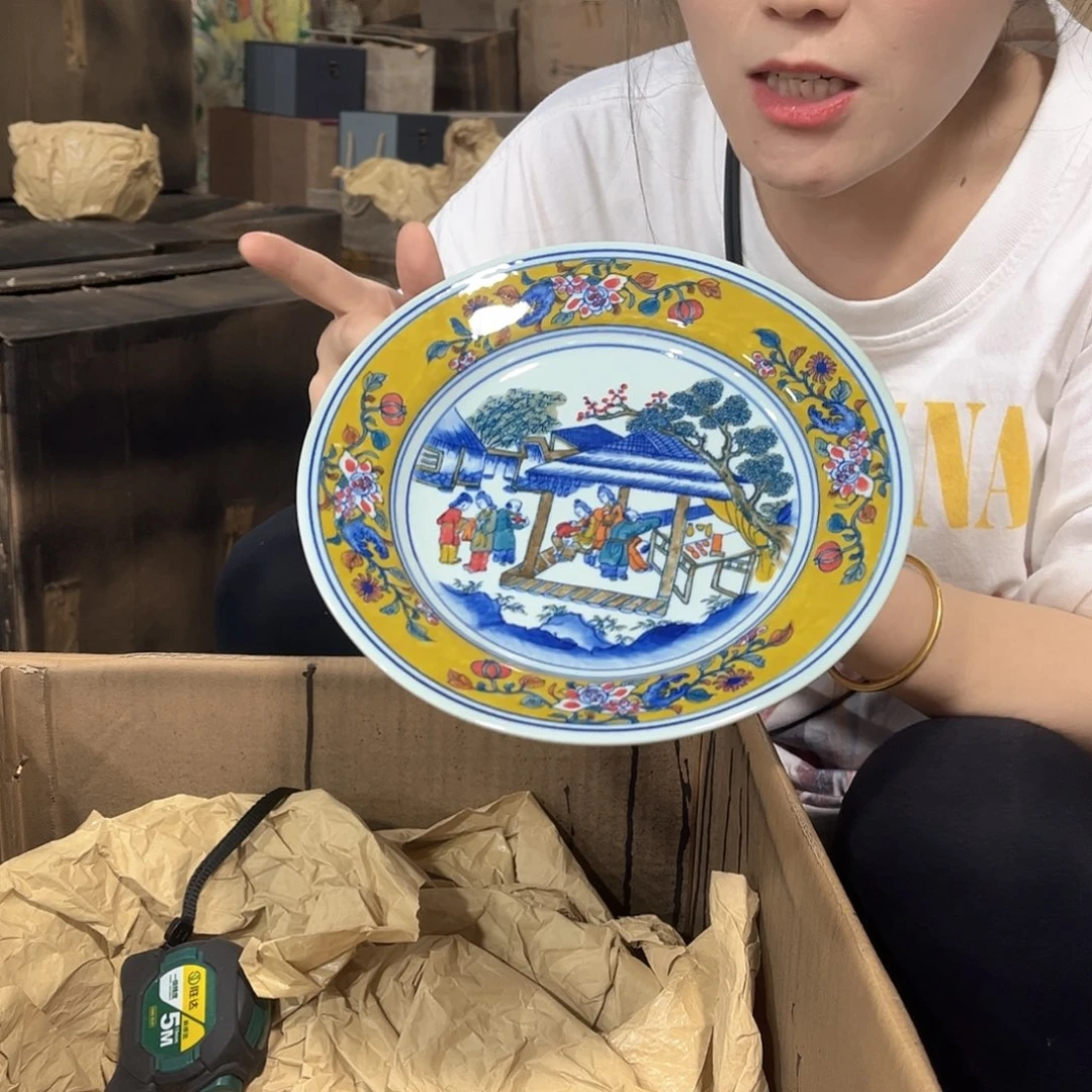 摆件////景德镇陶瓷器。绿。