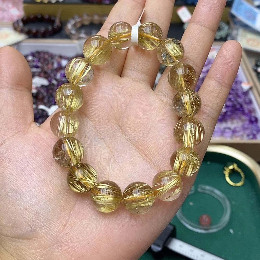 未镶嵌手链水晶K535钛晶13+